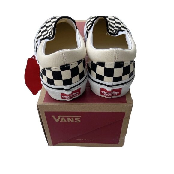 Vans Checkerboard Slip-On Black White Size 6.5 - Picture 6 of 11